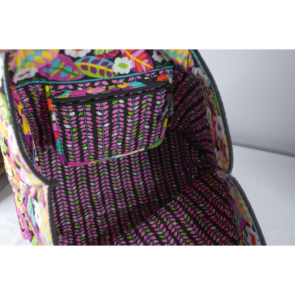 Vera Bradley Tote Bag Large Va Va Bloom Floral Excellent Quilted Cotton - Picture 4 of 7